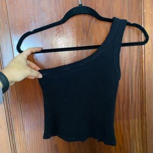 Urban Outfitters Ribbed One Shoulder Tank
